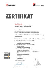 Nicolai Ludin, Zertifizierter Brandschutztechniker